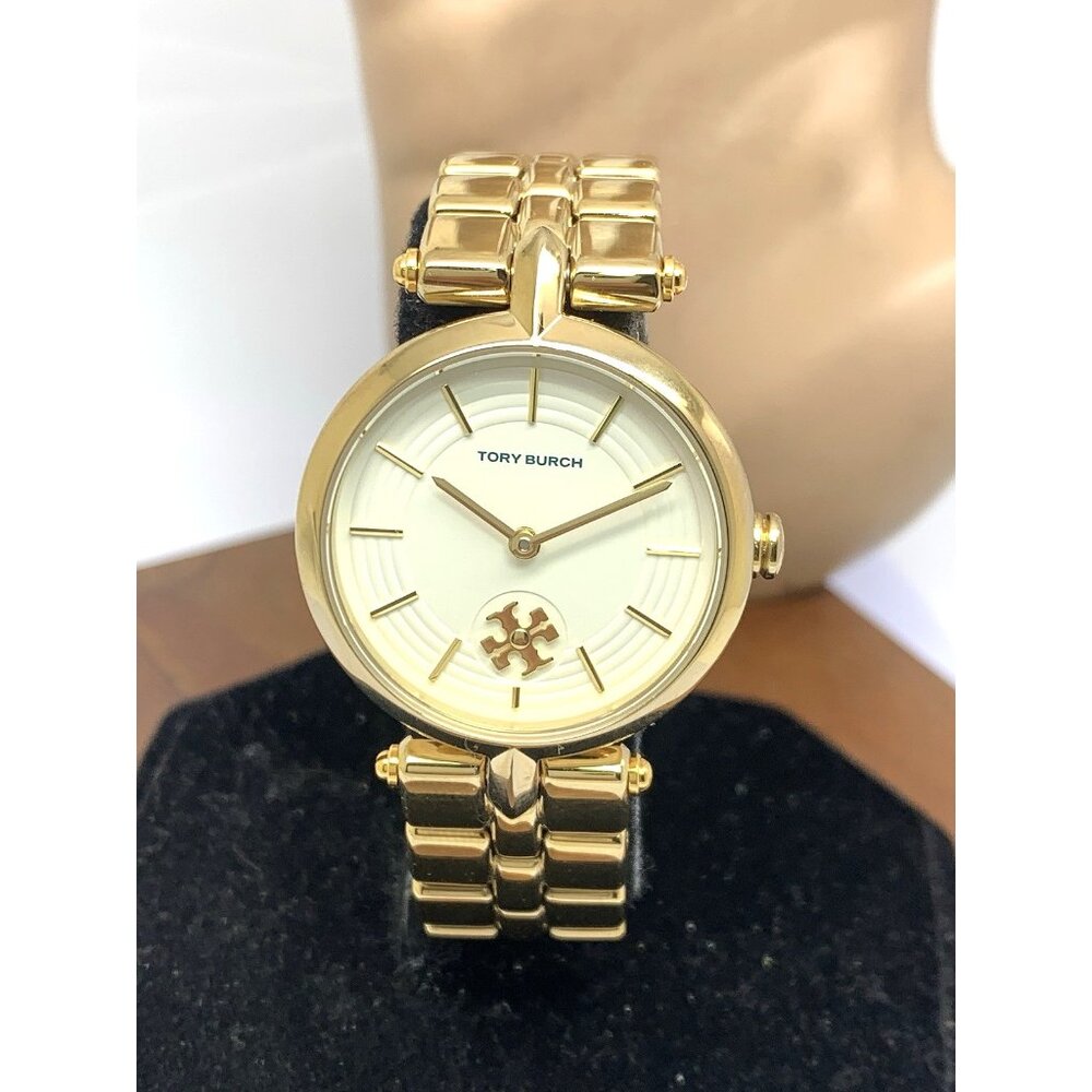 Tory Burch Women's Watch TBW2045 Quartz Cream Dial Gold Stainless Steel 30mm